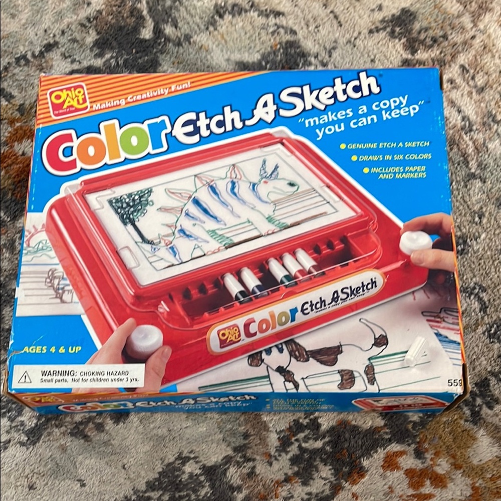 Vintage 1993 Color Etch A Sketch Toy - Brand New!!!